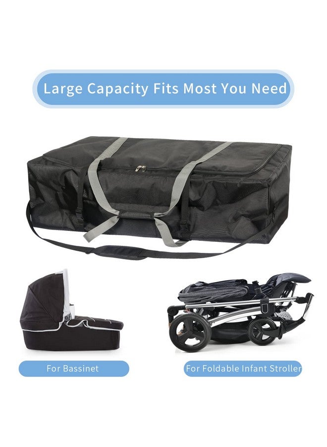 Hap Tim Stroller Travel Bag For Airplane Durable And Protective Carry Handles And Detachable Padded Shoulder Strap Large Storage Bag For Baby Travel Essentials Dark Grey (Stb2281) - Image 4