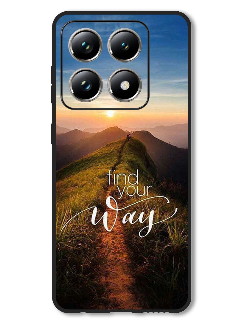 Theodor Case Compatible with Xiaomi 14T Pro Protection Shockproof Bumper Cover Find Your Way - Image 1