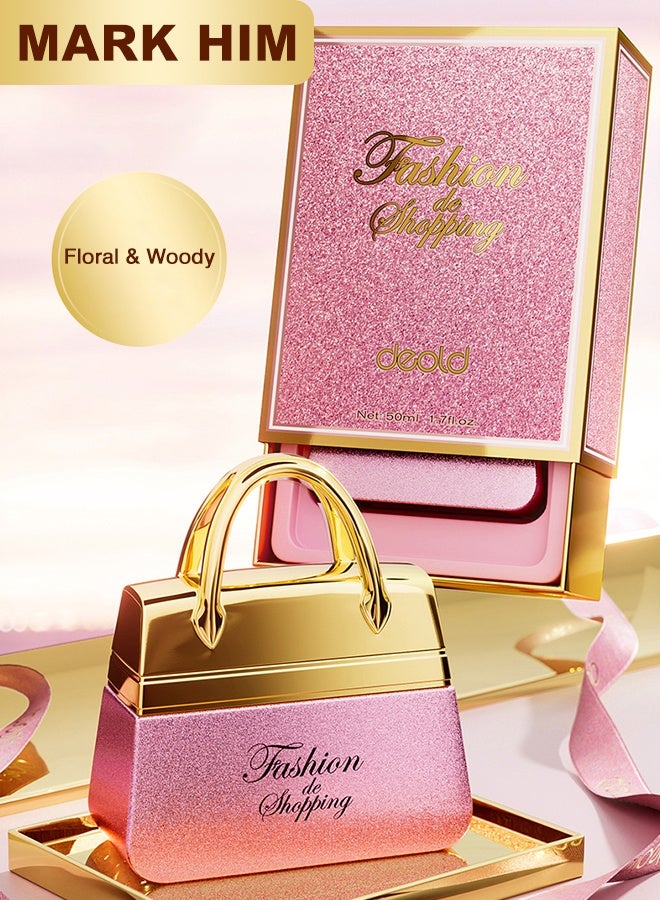 MARK HIM Women's Floral Woody Eau de Parfum 50ml, Jasmine Orange Flower Rose Linden Wood Indian Musk Perfume for Daily Wear, Layering & Special Occasions - Image 2