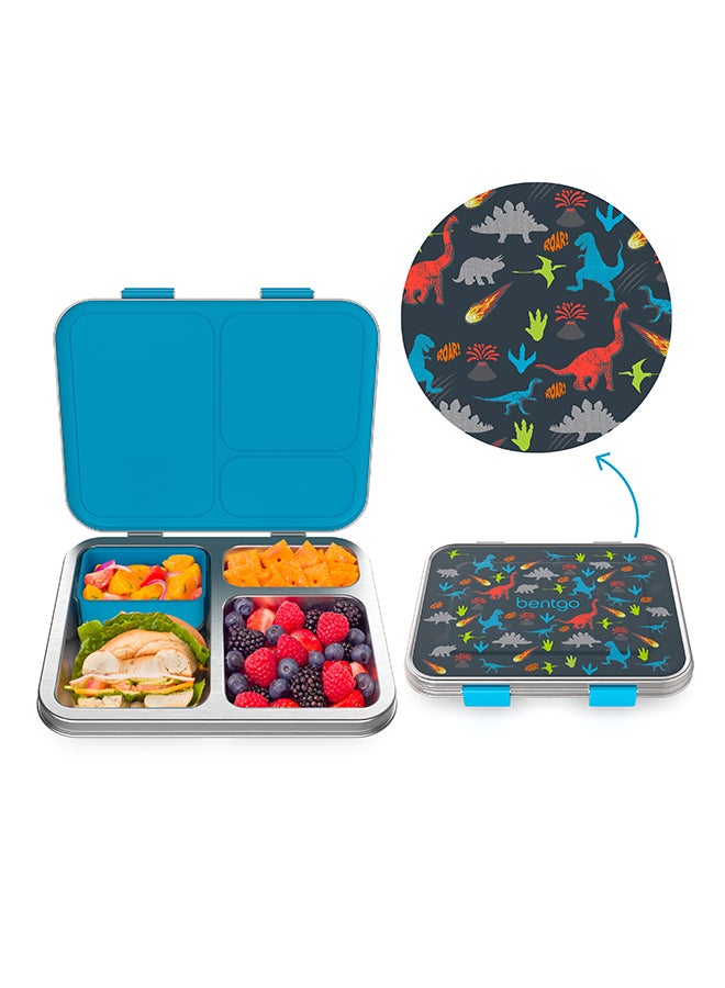 Bentgo Kids Stainless Steel Lunch Box - Dinosaur - Image 1