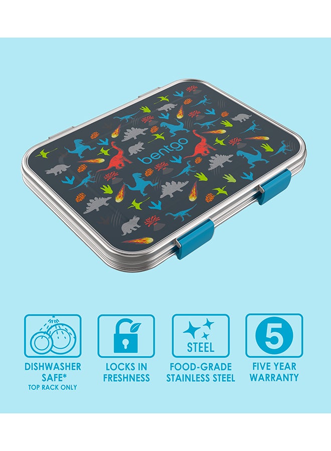 Bentgo Kids Stainless Steel Lunch Box - Dinosaur - Image 4