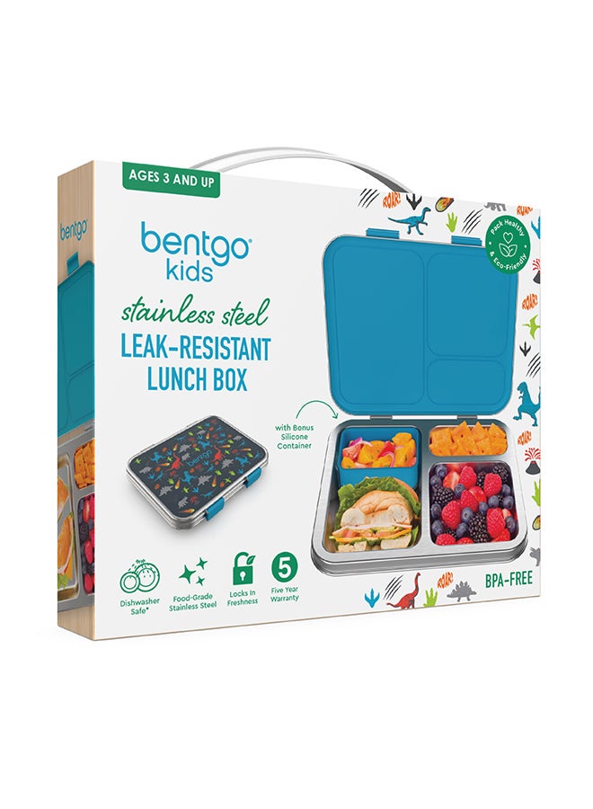 Bentgo Kids Stainless Steel Lunch Box - Dinosaur - Image 5