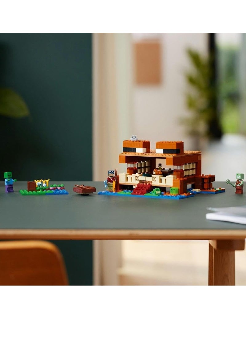 LEGO - LEGO Minecraft The Frog House 21256 Building Blocks Toy Set (400 Pieces) - Image 1