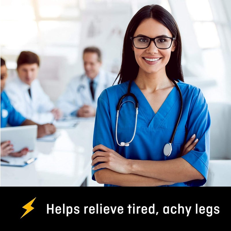 Futuro Energizing Trouser Socks for Women, Mild Compression, Medium, Black - Image 4