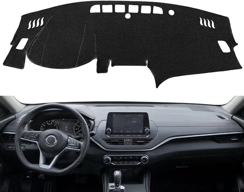 Fcovergurus Dash Cover Mat for Nissan Altima 2019-2022 - Black Dashboard Protector - Image 2