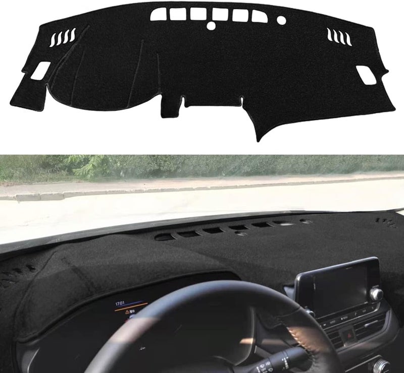 Fcovergurus Dash Cover Mat for Nissan Altima 2019-2022 - Black Dashboard Protector - Image 1