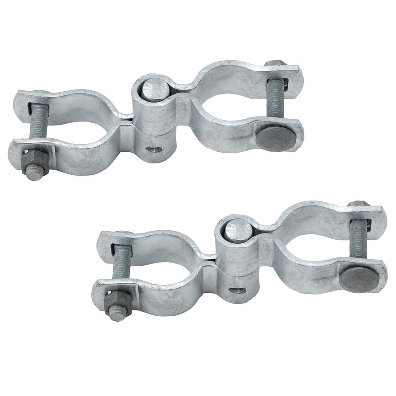 VIVIDA Chain Link Fence Gate Hinge Kit, VIVIDA 1-5/8"" Gate Hinge Include Female Gate Hinge(2 PCS), Male Gate Hinge(2 PCS), Chain Link Fence Gate Hinge, Galvanized Gate Hinge, Chain Link Fence Parts - Image 1