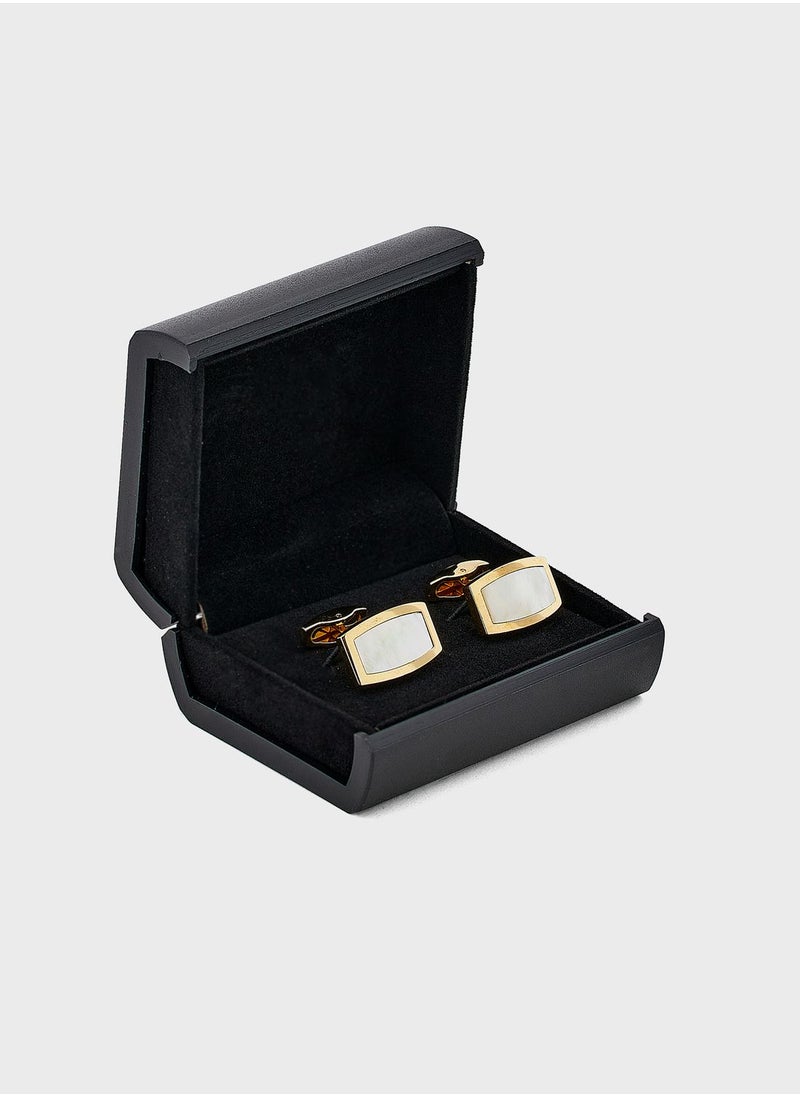 Robert Wood - Rectangular Cufflink In Gift Box - Image 1