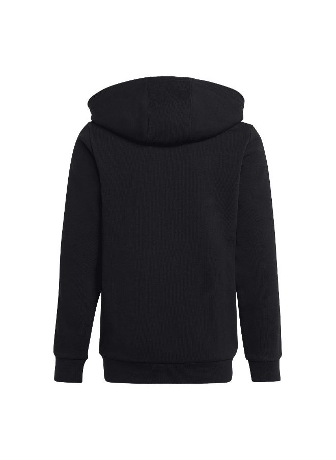 Adidas adidas U 3S Fl Fz Hood Black Training Track Tops 7-8Y  - Image 3