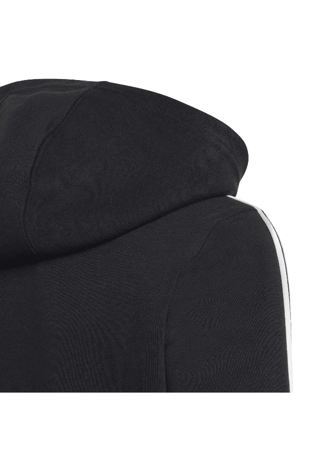 Adidas U 3S Fl Fz Hood Black Training Track Tops 7-8Y