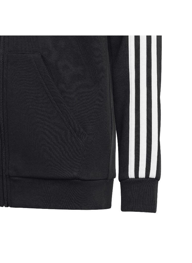 Adidas adidas U 3S Fl Fz Hood Black Training Track Tops 7-8Y  - Image 5