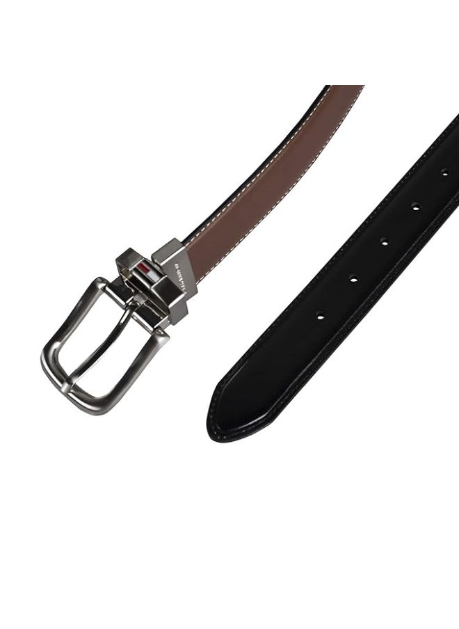 Tommy Hilfiger leather brown belt with box for men