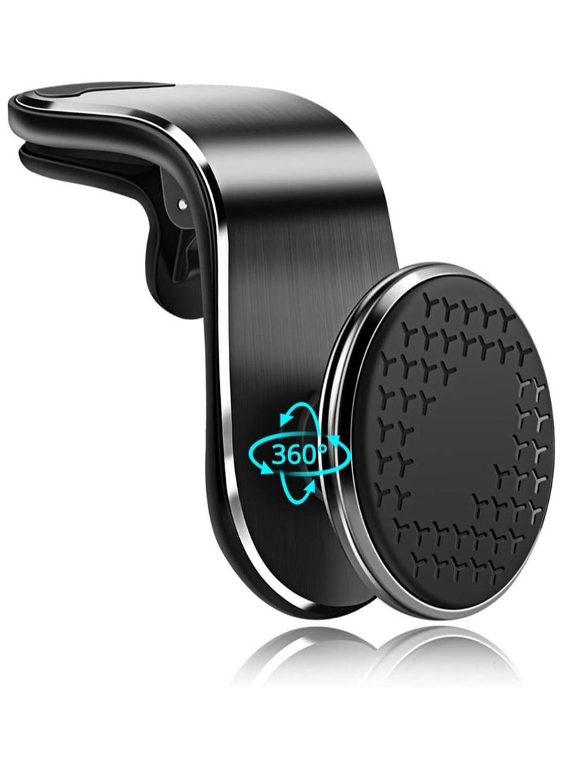 Magnetic Car Phone Holder 360 Rotation Portable GPS Mobile Cell Stand Air Vent Clip Navigation Bracket For iPhone Huawei Samsung - Image 1