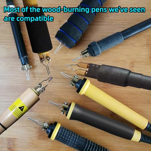 FIRElood Wood Burning Kit,Wood Burning Tips Wood Burner tip,Burning Tool Wood Burning High impedance Nickel-Chromium Wire Pen tip Wood Burning Tool Pen tip nibs for Writing Instruments Pen nibs - Image 5