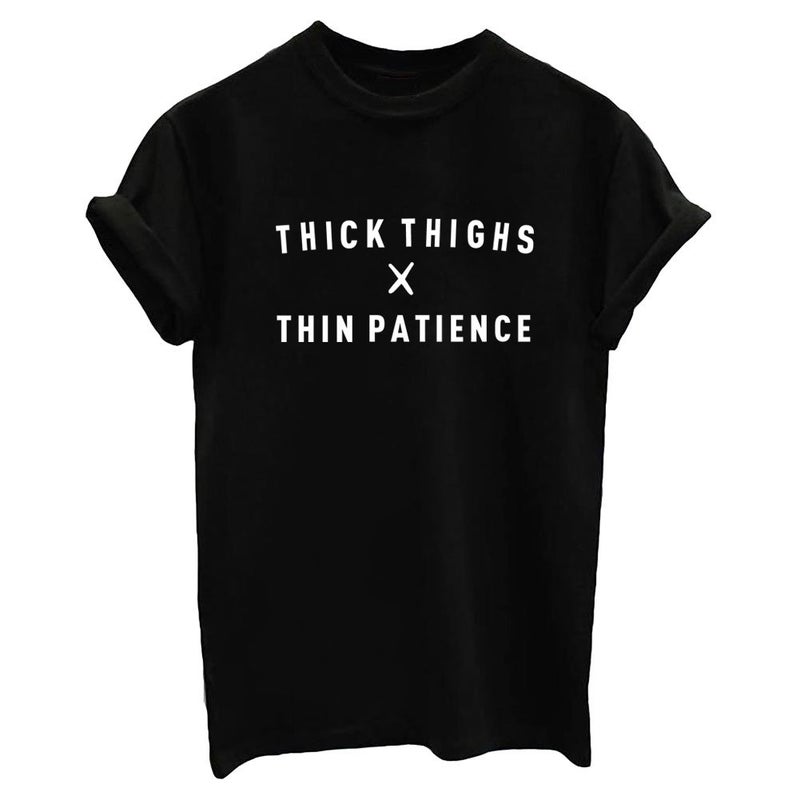 YITAN Women Tees Teen Girl Tops Graphic Cute Funny T Shirt Black Large - Image 4
