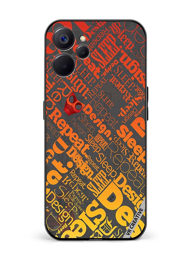 VR CREATIVE Protective Case Cover For Realme 10 5G Sleep Repeat Design Multicolour - Image 1