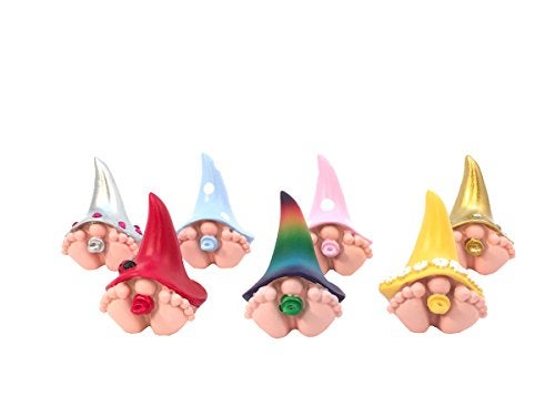GlitZGlam Miniature Baby Gnomes 7 Pack Collection Ã¢â‚¬â€œ The Adorable Baby Gnomes for the Fairy Garden that Garden - Image 1