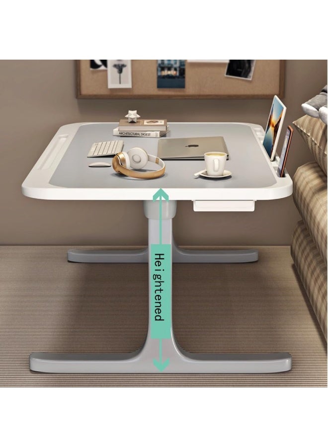 Portable Foldable Laptop Desk for Bed with USB Port, Storage Drawer & Cup Holder, Multi-Use Lap Desk for Working, Reading & Eating - Image 5