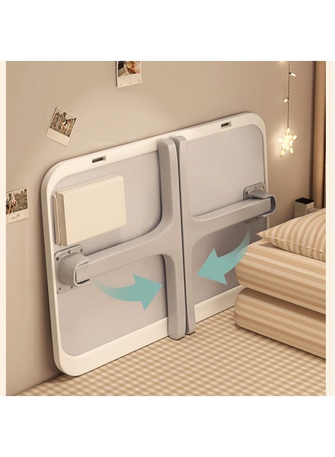 Portable Foldable Laptop Desk for Bed with USB Port, Storage Drawer & Cup Holder, Multi-Use Lap Desk for Working, Reading & Eating - Image 4