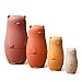OESSUF Russian Nesting Dolls for Kids Silicone Easter Toys Matryoshka Doll Montessori Educational Toy Bears Stacking Nesting Doll Toys for Toddlers 3 Years Up Red Doll - Image 2