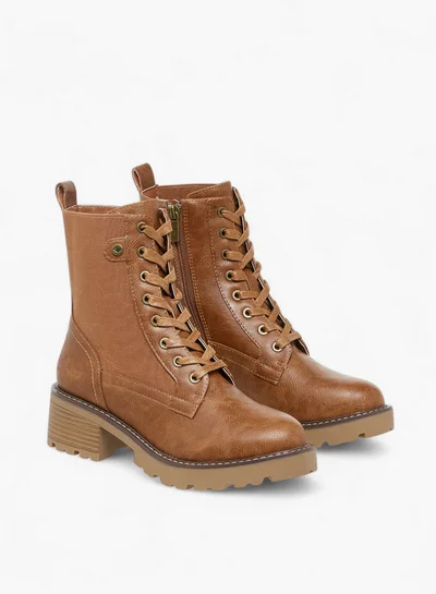 Lee Cooper Women's Solid Ankle Boots with Zip Closure