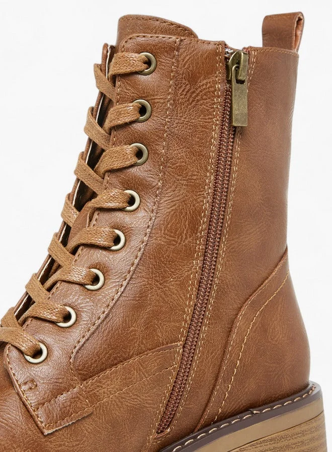 Lee Cooper Women's Solid Ankle Boots with Zip Closure