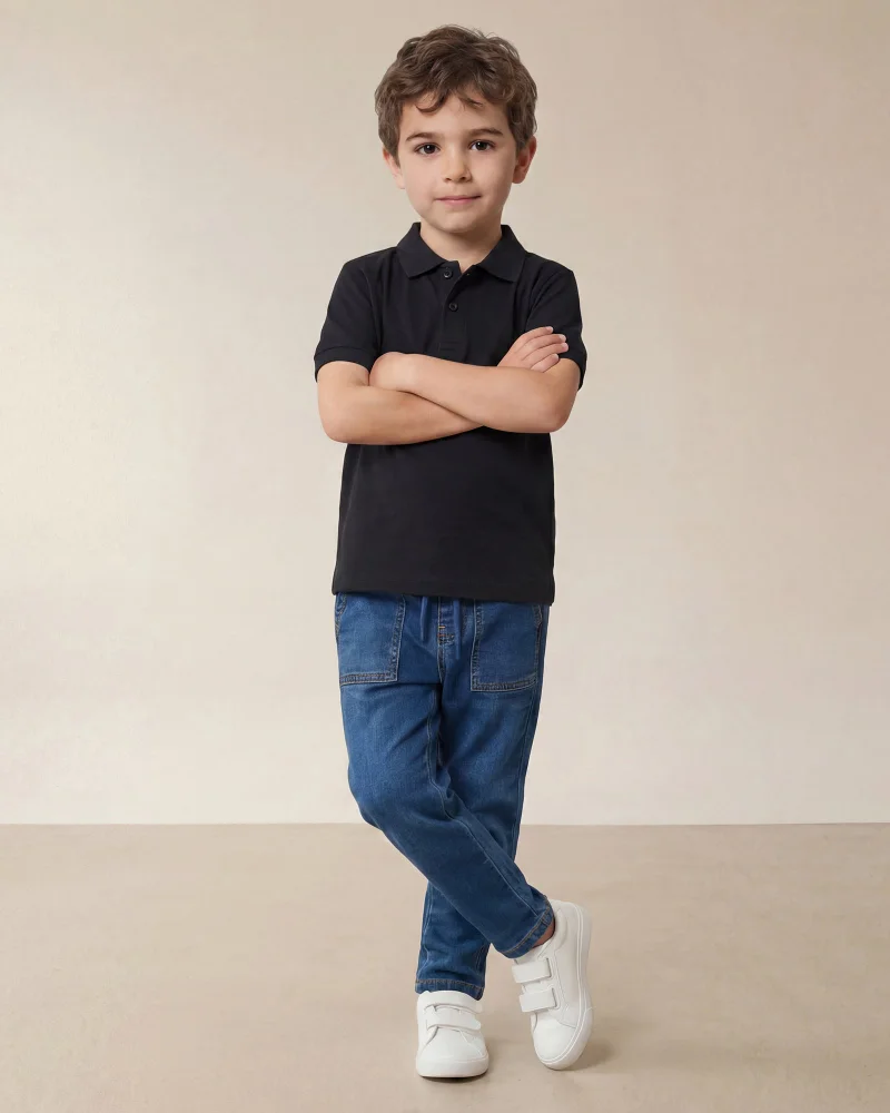 Redtag Boys Blue Pull-On Knit Jeans