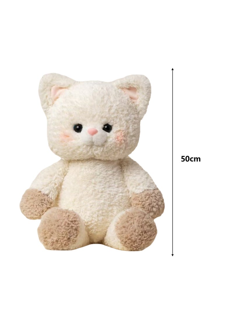 50cm Large Plush Doll High Quality PP Cotton Material Cute Plush Toy Companion Doll Ornaments Study Companion Birthday Gift (Cat) - Image 2