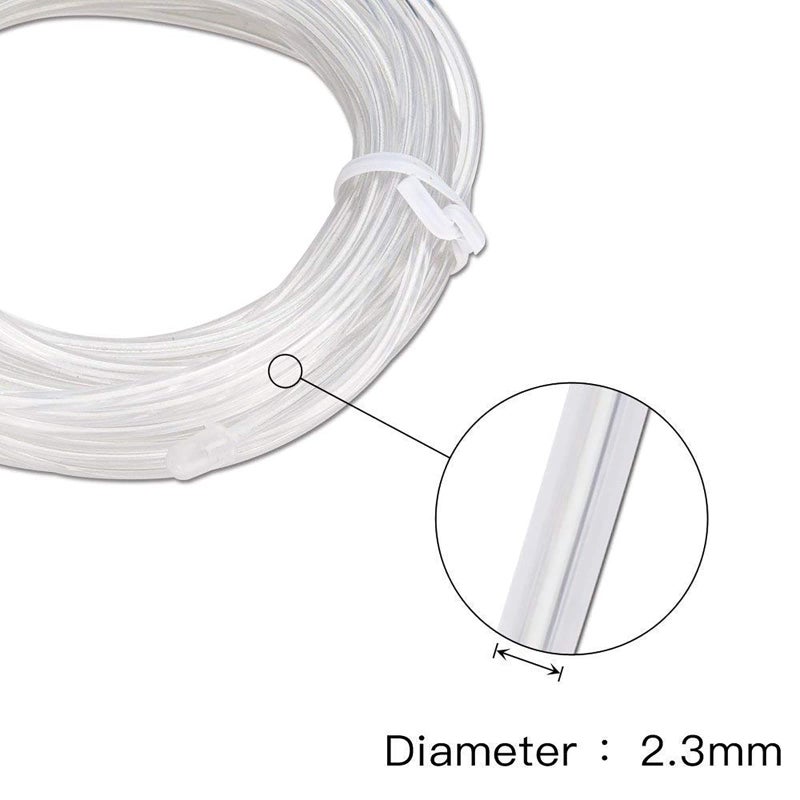 lychee EL Wire Neon Glowing Strobing Electroluminescent Light El Wire w/Battery Pack for Parties, Halloween Decoration (Ice Blue, 15ft) - Image 5