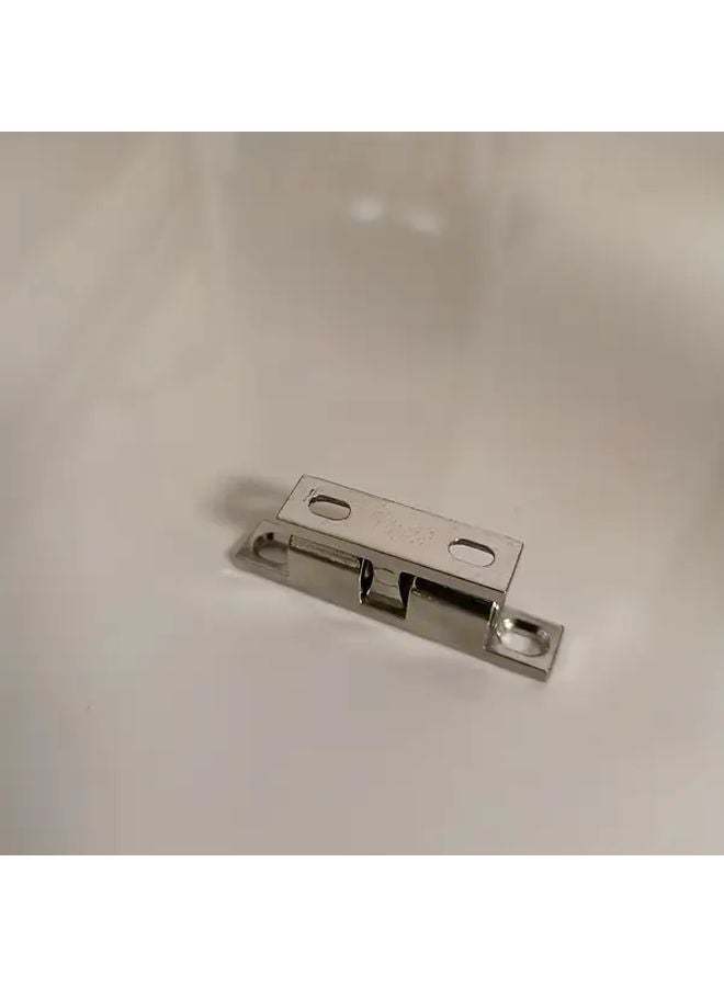 2Pcs Silvery Heavy Duty Metal Cabinet Door Closure Adjustable Ball Suction Lock - Image 1