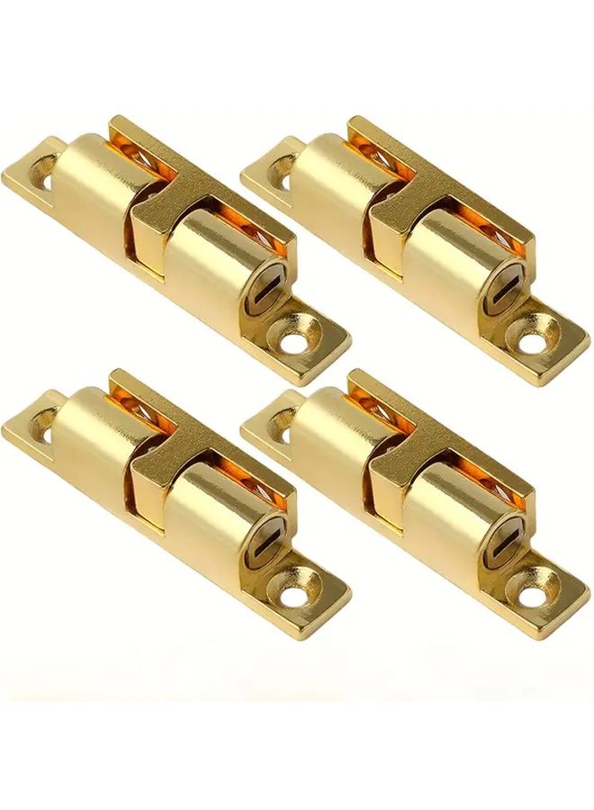 2Pcs Silvery Heavy Duty Metal Cabinet Door Closure Adjustable Ball Suction Lock - Image 2