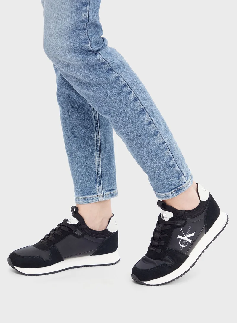 Calvin Klein Jeans Runner Sock Lace Up Sneakers