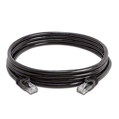 Cmple - RJ45 Cat-6 Ethernet Patch Internet Cable, High Speed Cat6 Network Cable 10 Gigabit, Cat 6 Ethernet LAN Cord with Gold Plated RJ45 Connectors - 10 Feet Black - Image 2