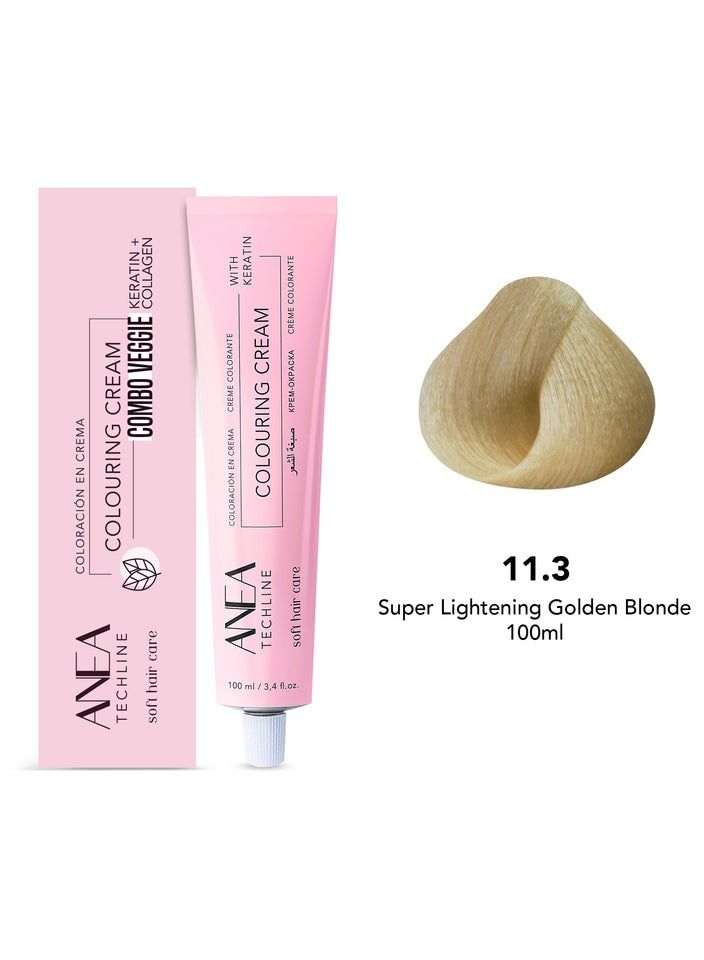 ANEA TECHLINE Anea Colouring Cream 100ml 11.3 Super Lightening Golden Blonde