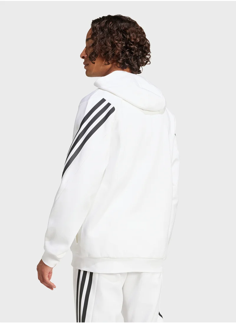 Adidas Future Icon 3 Stripe Hoodie