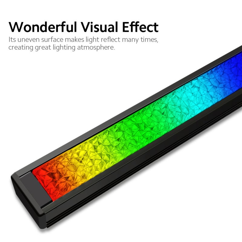 ARGB Magnetic Case LED Strip 28cm Dual Side Lighting Bar - 5V 3Pin ARGB Header Sync Lighting Effect Rainbow Light Bar with 12 Modes for PC Case - Image 3