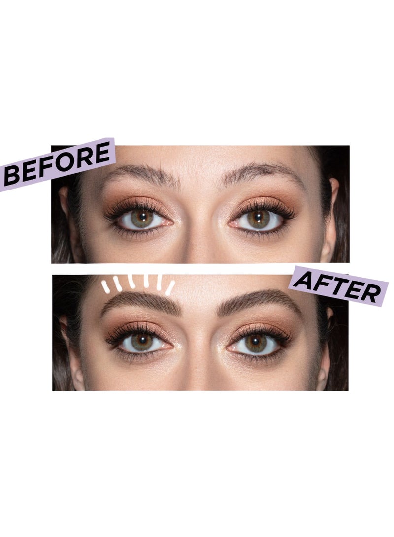 ريال بيوتي قلم حواجب مقاوم للماء يدوم طويلاً، شكل جديد، بني غامق - Image 3
