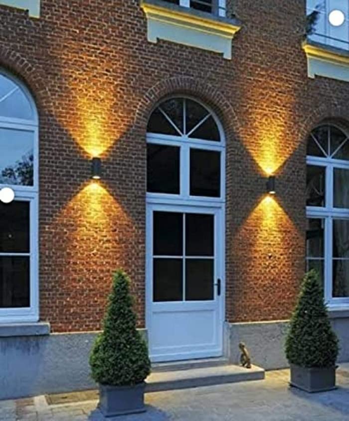 SEER® Wall Lights Cylinder Shape Fancy LED Light for Wall IP65 Waterproof Exterior Wall Lamp 10 Watts Warm White Outdoor Wall Lights for Elevation,Garden & Patio Lights Pack 1 - Image 5
