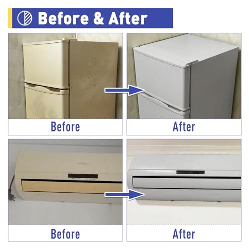 DWIL Appliance Paint for Refrigerator - Water Based Refrigerator Paint, Interior, for Plastic and Metal Surface in Dishwasher, Dryer, Microwave, Oven, 32 oz, Foggy Gray (with tools) - Image 5