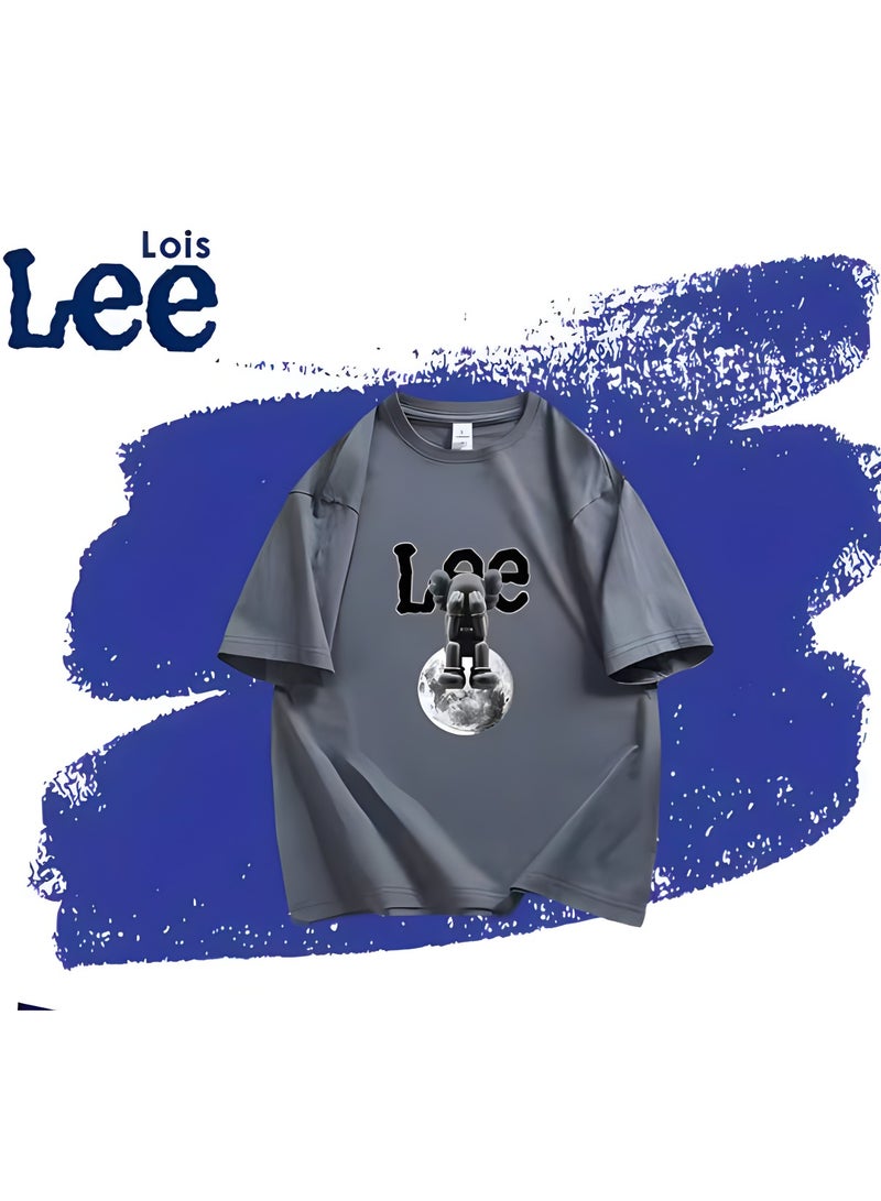 LEE New Fashionable Casual LEE Co Branded T-shirt