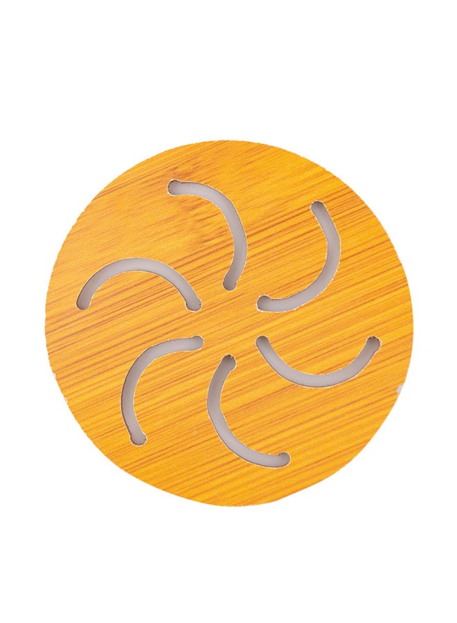 Hollow-out Wooden Coaster Kitchen Thickened Anti-scald Heat Insulation Mat Dining Mat Non-slip Pot Mat Bowl Mat Plate Mat-Color:Small Hot Wheels - Image 4
