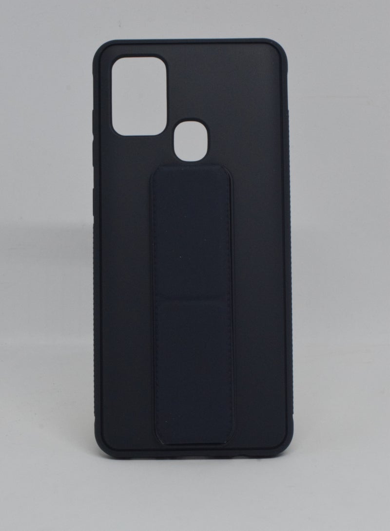 BORTONY Protective Case Cover With Finger Grip Stand For Samsung Galaxy A21S - Image 1