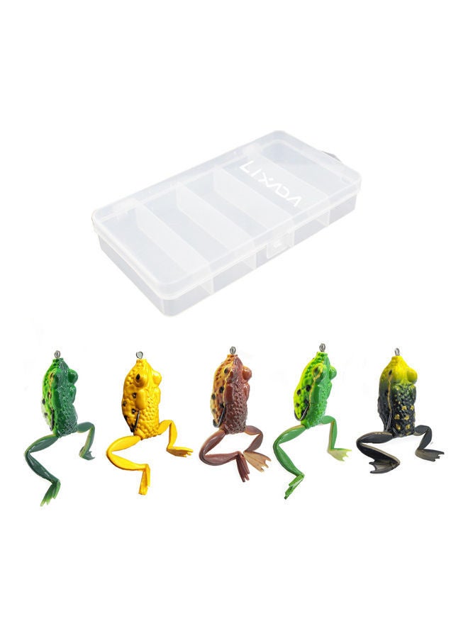 نيبمينينت طقم طعوم لصيد الأسماك على شكل ضفدع من 5 قطع 18 x 2.5 9.5سم - Image 1