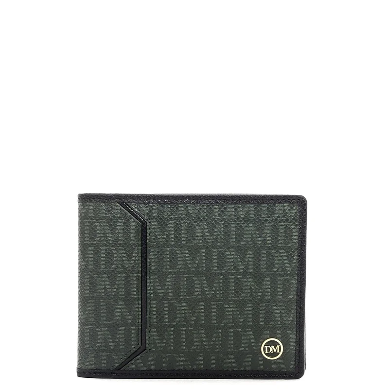 Da Milano Petrol Green Bifold Leather Mens Wallet