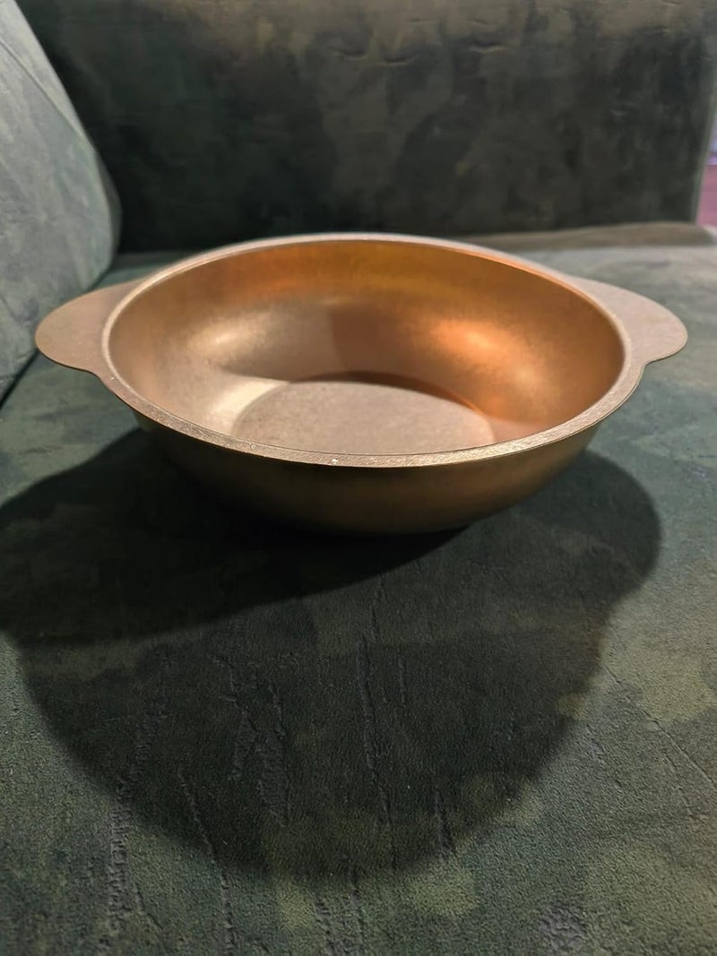 HEVASNEK Stylish Golden Stainless Steel Kadai - 22cm Pure Food-Grade Serving Bowl for Soups, Stews, Rice, Vegetables & Side Dishes - Elegant Tableware for Everyday Use & Entertaining - Image 4
