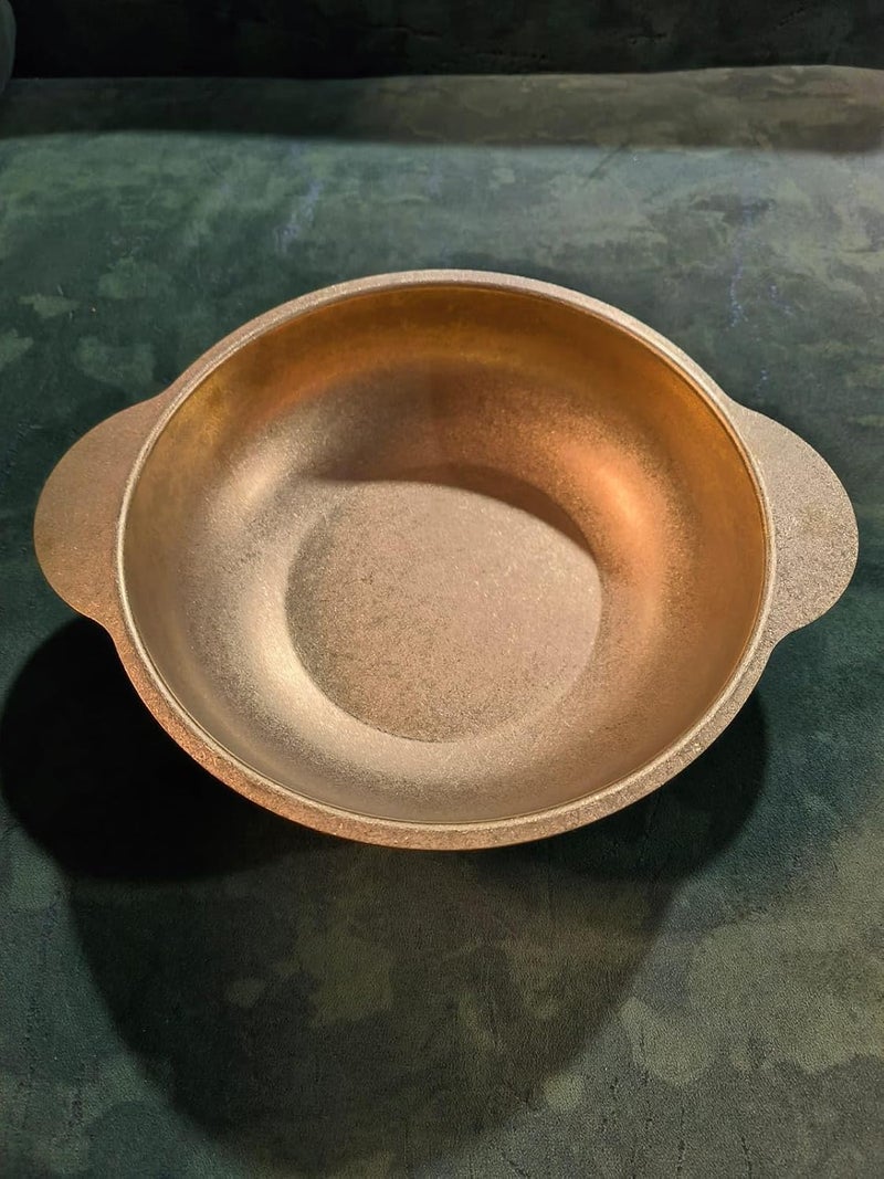HEVASNEK Stylish Golden Stainless Steel Kadai - 22cm Pure Food-Grade Serving Bowl for Soups, Stews, Rice, Vegetables & Side Dishes - Elegant Tableware for Everyday Use & Entertaining - Image 2