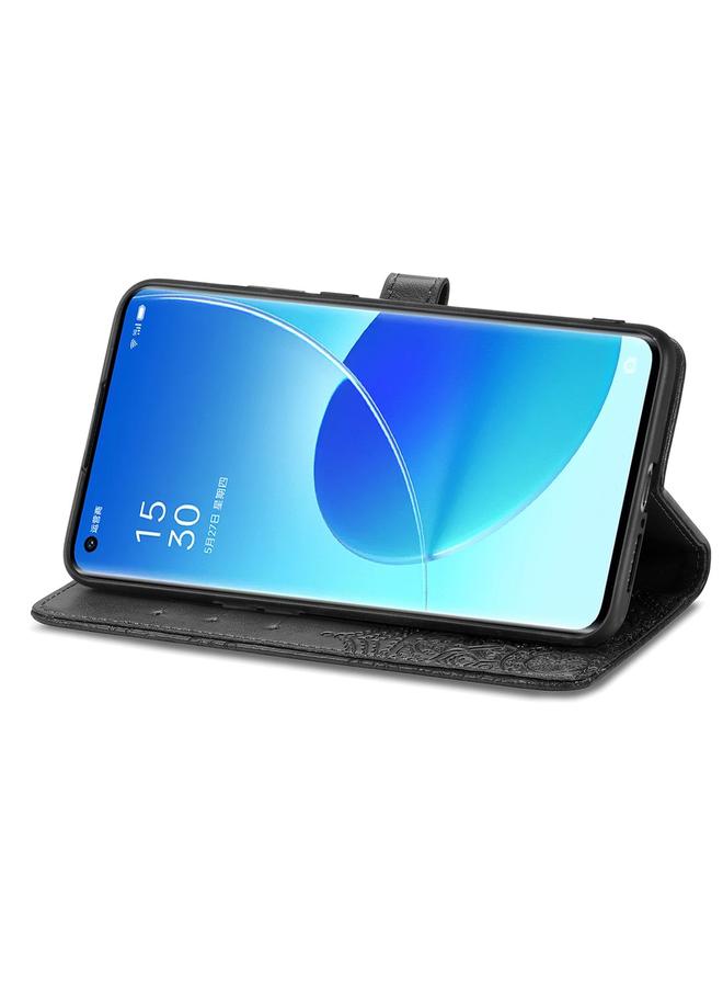 S-TOP Case For OPPO Reno6 Pro+ 5G Mandala Flower Embossed Horizontal Flip Leather Case with Holder & Three Card Slots & Wallet & Lanyard - Image 4