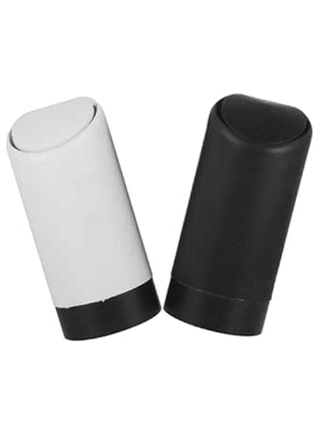 Garneck 2 Car Trash Can with Lid Black Small Automotive Garbage Bin - Image 1