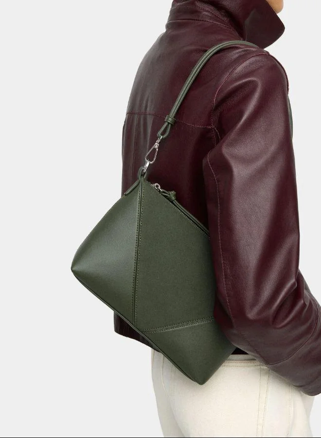 بارفوا تباين في النسيج في حقيبة كروس بودي