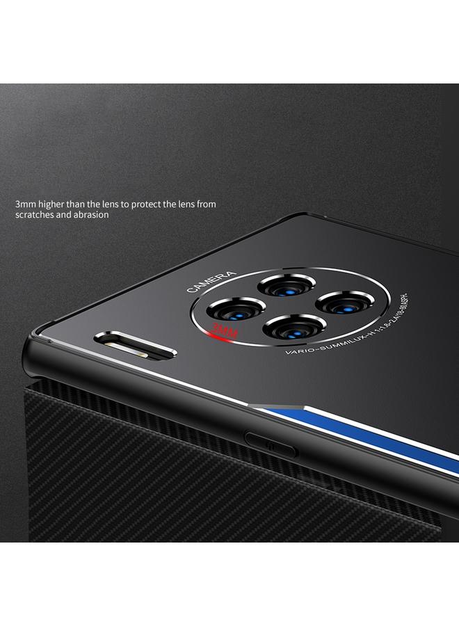 S-TOP Case For Huawei Mate 30 Blade Series TPU Frame + Titanium Alloy Sand Blasting Technology Backplane + Color Aluminum Alloy Decorative Edge Mobile Phone Protective Shell - Image 3